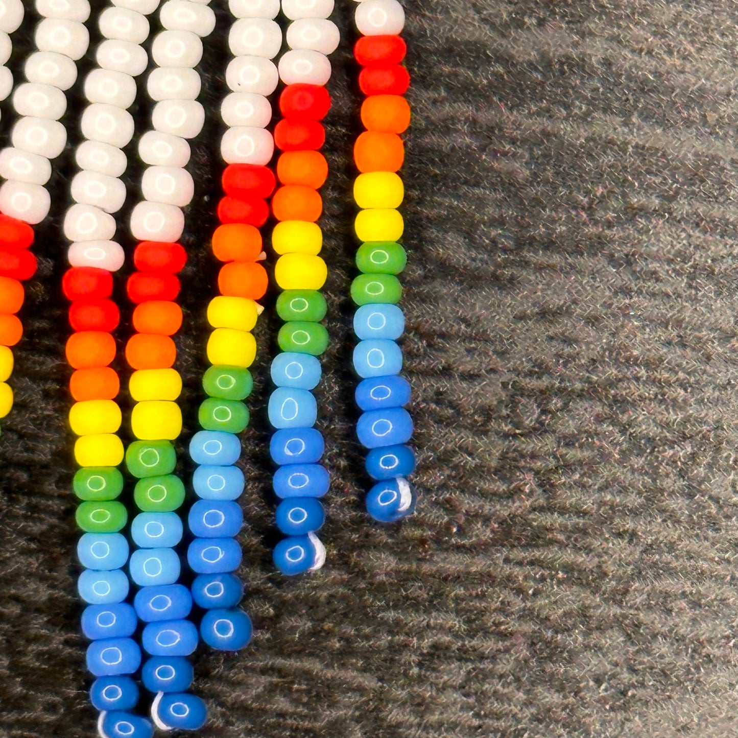 Rainbow Heart Dangling Earrings