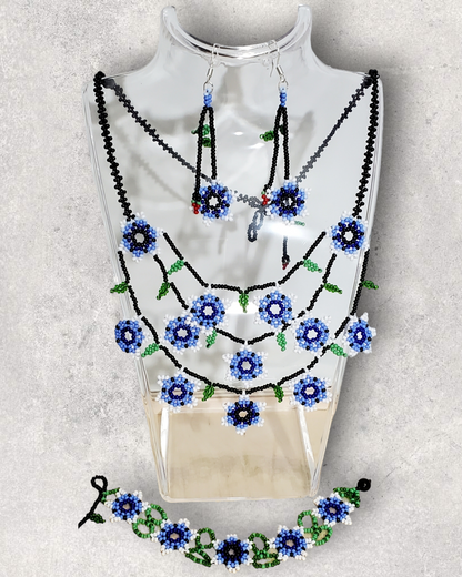 Beaded Flower Set - Set de Flores de Chaquiras/Mostacillas