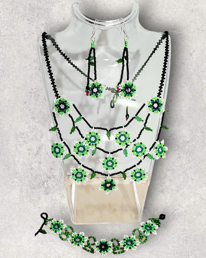 Beaded Flower Set - Set de Flores de Chaquiras/Mostacillas